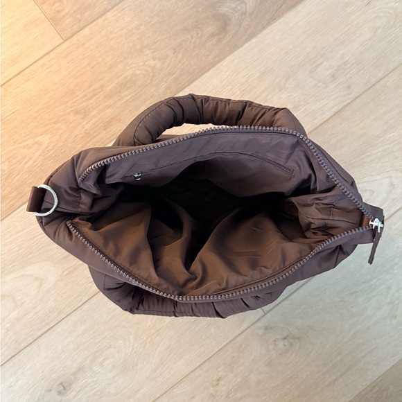 Wilo Chocolate Brown Puffer Tote Bag - Picture 4 of 4